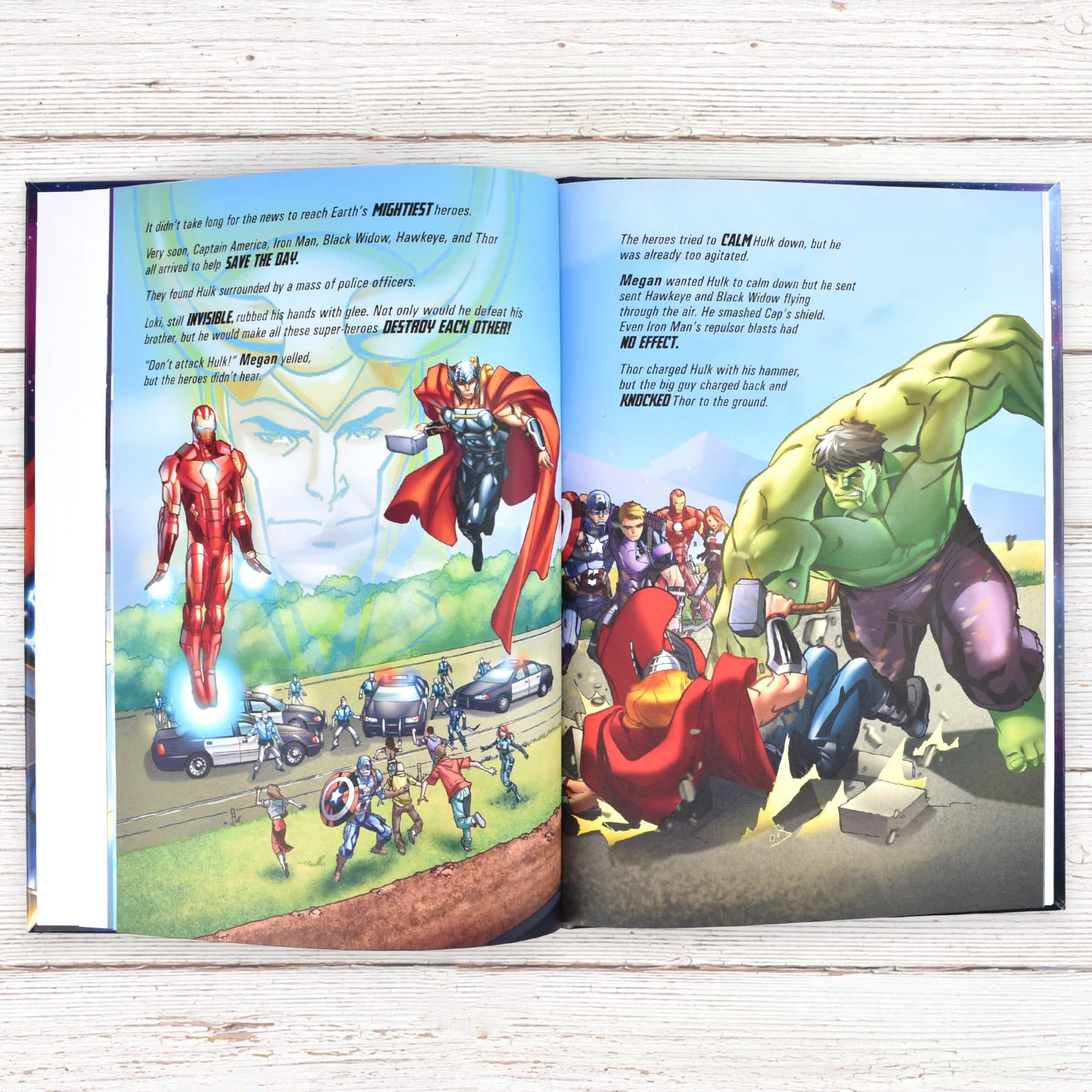 Signature Gifts Disney Personalized Books A4 Size Kids Gift Range Free Photo Upload Child's Name in The Story Avengers 